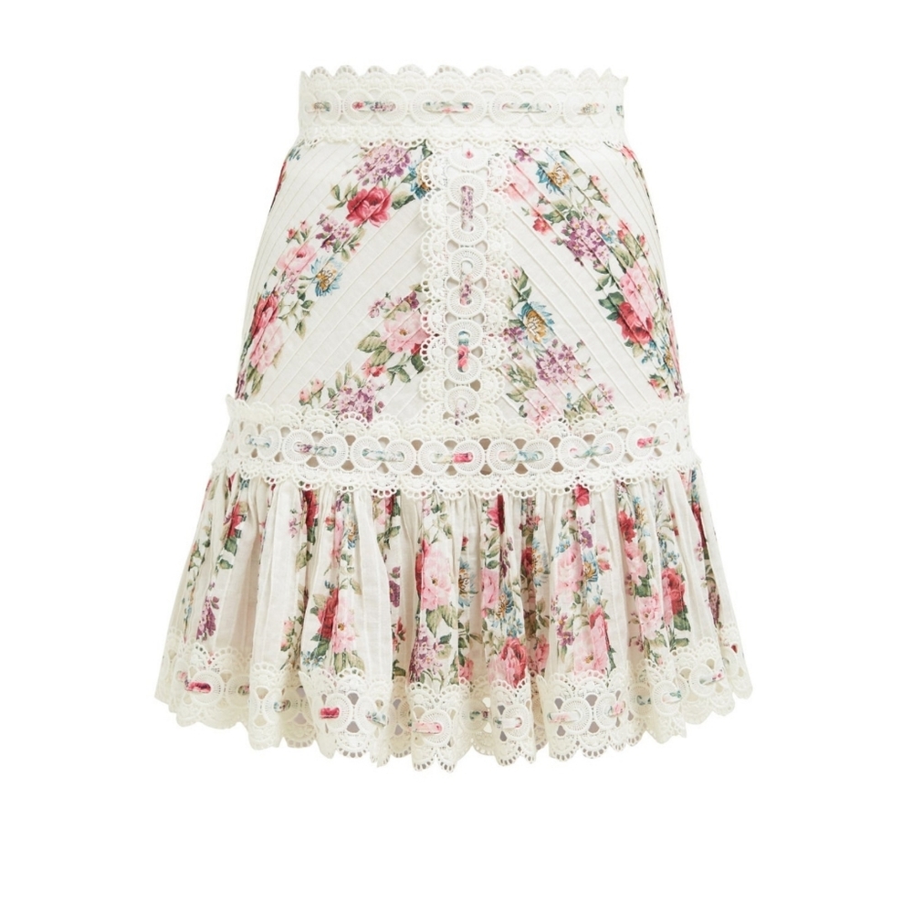 ZIMMERMANN Honour Cotton Skirt